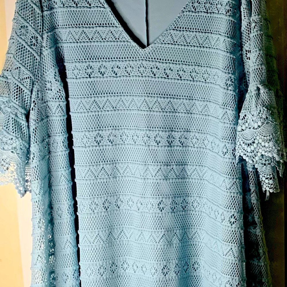 Sky Blue mid dress. Lane Bryant size 26/28.